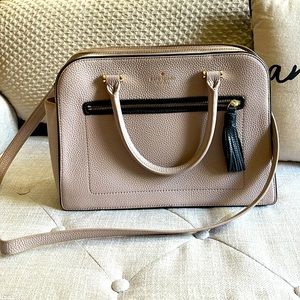 Kate Spade Cross Body Taupe and Navy bag